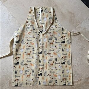 Harrods Cat Print Apron